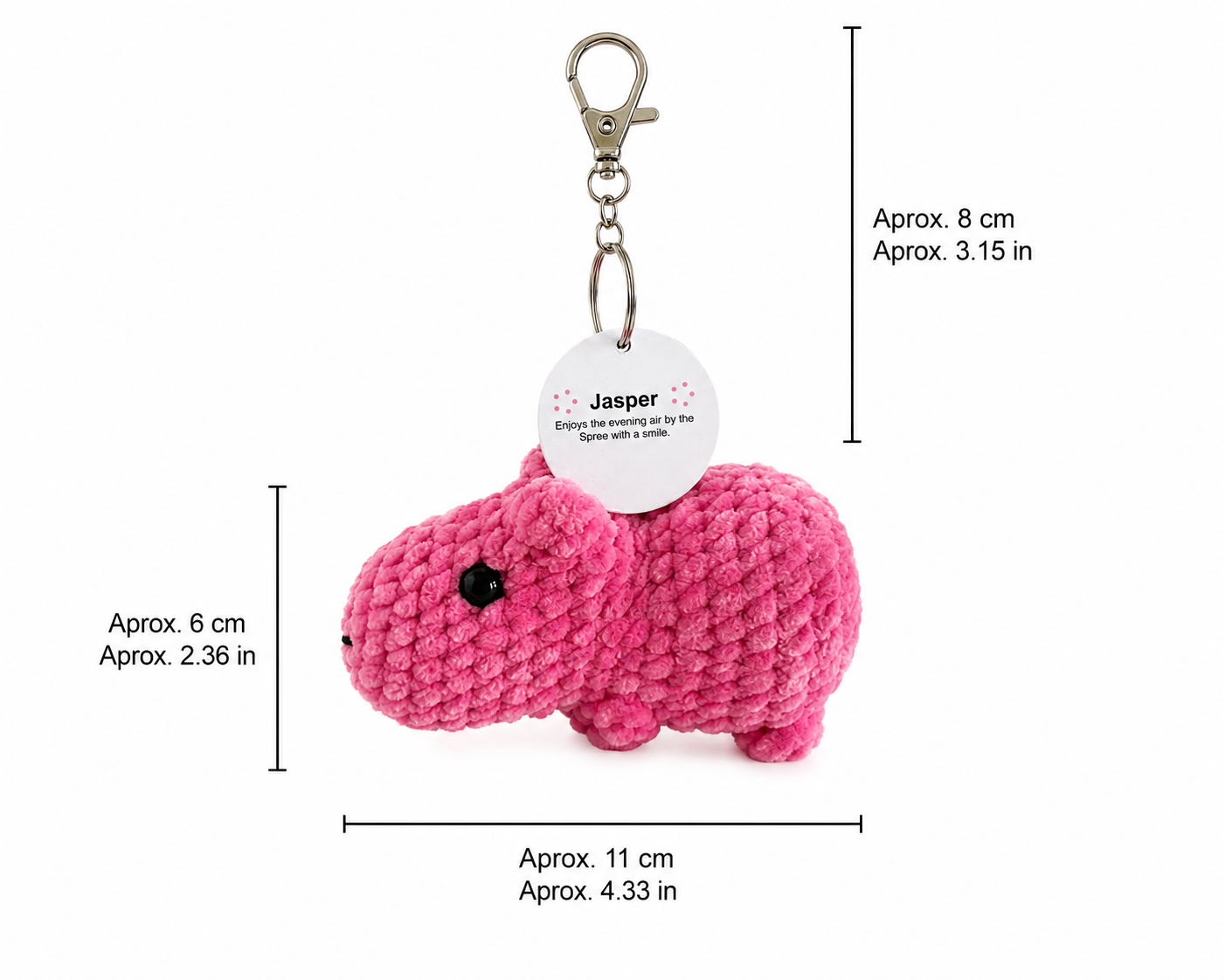 Jasper  – Bag Charm Capybara