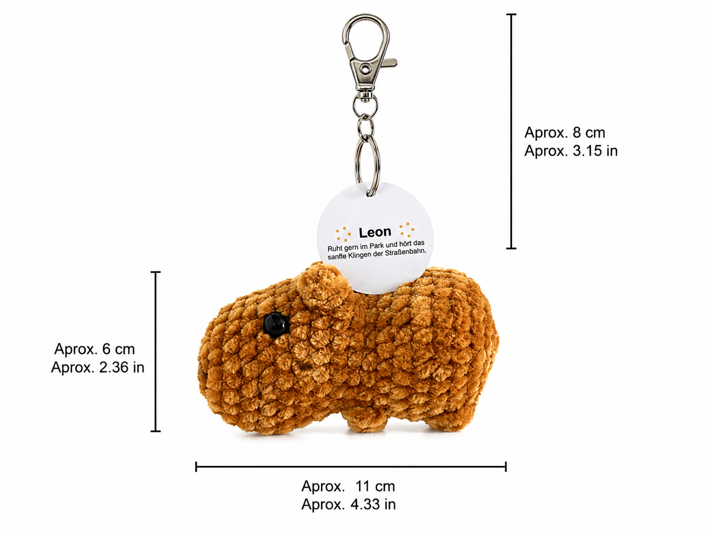 Leon  – Bag Charm Capybara