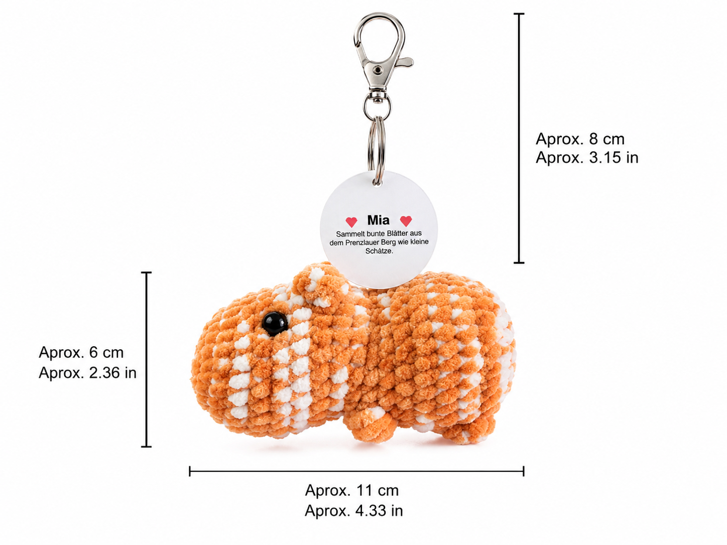 Mia  – Bag Charm Capybara